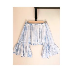 BOHO ME BLUE & WHITE TIE DYE CROP TOP ✨